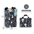 thumbnail image 2 of Yayeee Freestanding Laundry Hamper with Handle Collapsible Large Storage Basket for Clothes, Jolly Snowman, 2 of 7