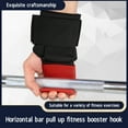 thumbnail image 4 of Weightlifting Hook,Heavy Duty Power Wrist Straps for Gym Deadlifts Pull Ups Training, 4 of 8