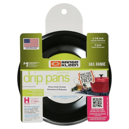 Range Kleen RGP200 One Round Style H Heavy Duty Chrome Drip Pan