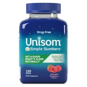 Unisom Simple Slumbers Midnight Raspberry Gummies-120 ct.