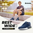 thumbnail image 6 of FitVille Men's Wide Walking Shoes Sneakers for Men with Arch Support, Majolica Blue, 8.5 Wide, 6 of 7