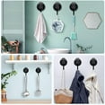 thumbnail image 4 of Heavy Duty Vacuum Suction Cup Hooks (2Pack) for Shower,Glass Window,Kitchen&Bathroom&Restroom Organization,Black., 4 of 11