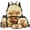 Sunflower Highland Cow, variant on Yspwyqan Galaxy White Cat School Backpack Set for Kids, 4Pcs Girls Backpack Set with Lunch Box Pencil Case Water Bottle Bag, Lightweight Bookbag Fits 13 Inch Laptop for Elementary Middle School