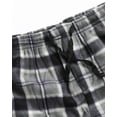 thumbnail image 4 of Active Club 3 Pack Plaid Fleece Pajama Pants- Mens Lounge Pants with Pockets - Mens PJ Bottoms (Black/Red Plaid 3-Pack, Medium), 4 of 5