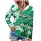 thumbnail image 2 of Ichuanyi liquidación de moda femenina camiseta suelta de mangas de mangas largas de mangas en v tops casuales ICHUANYI WER202308181161, 2 of 5