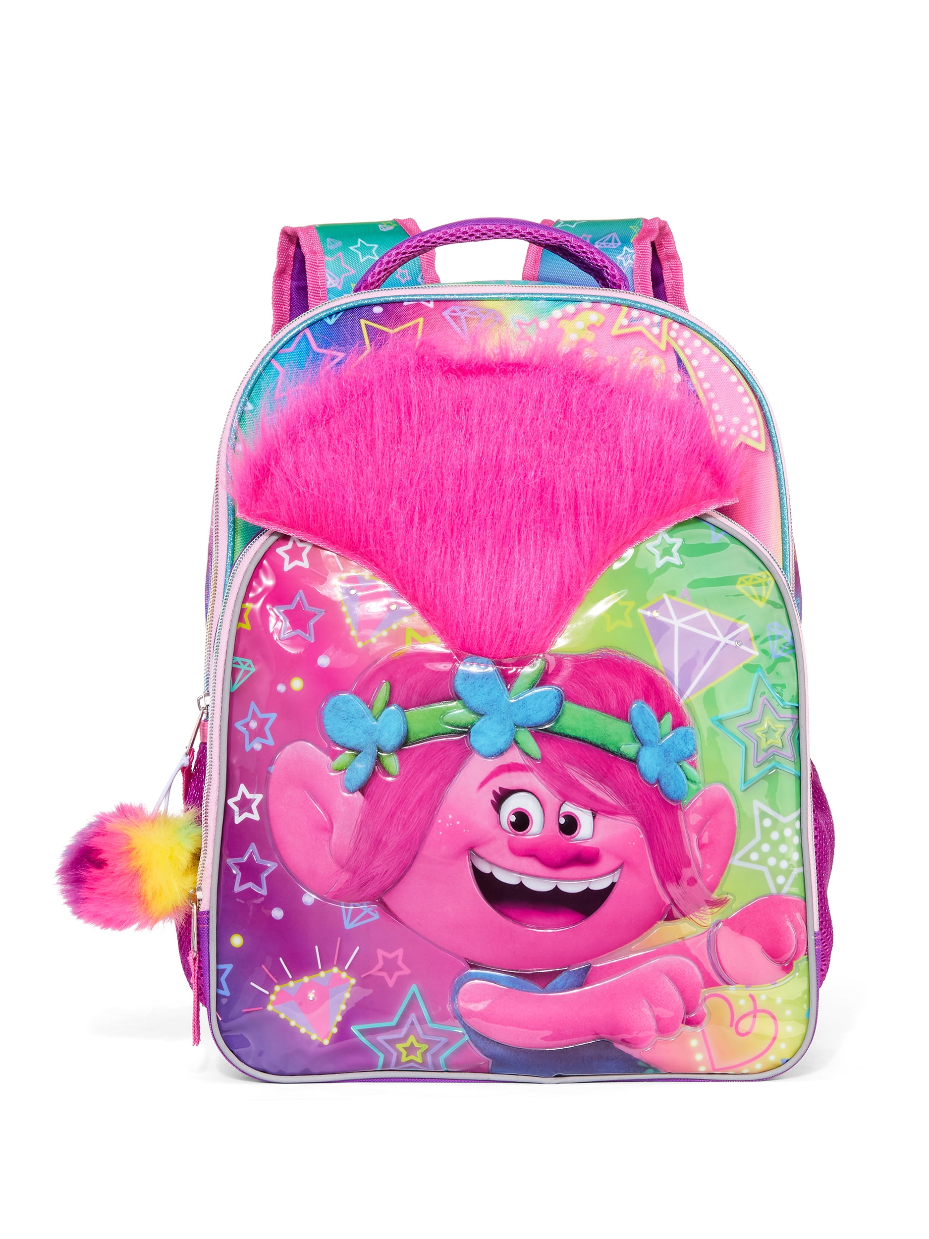 Trolls World Tour Poppy Girl School Backpack BookBAG Lunch Box SET Kids Gift Toy 