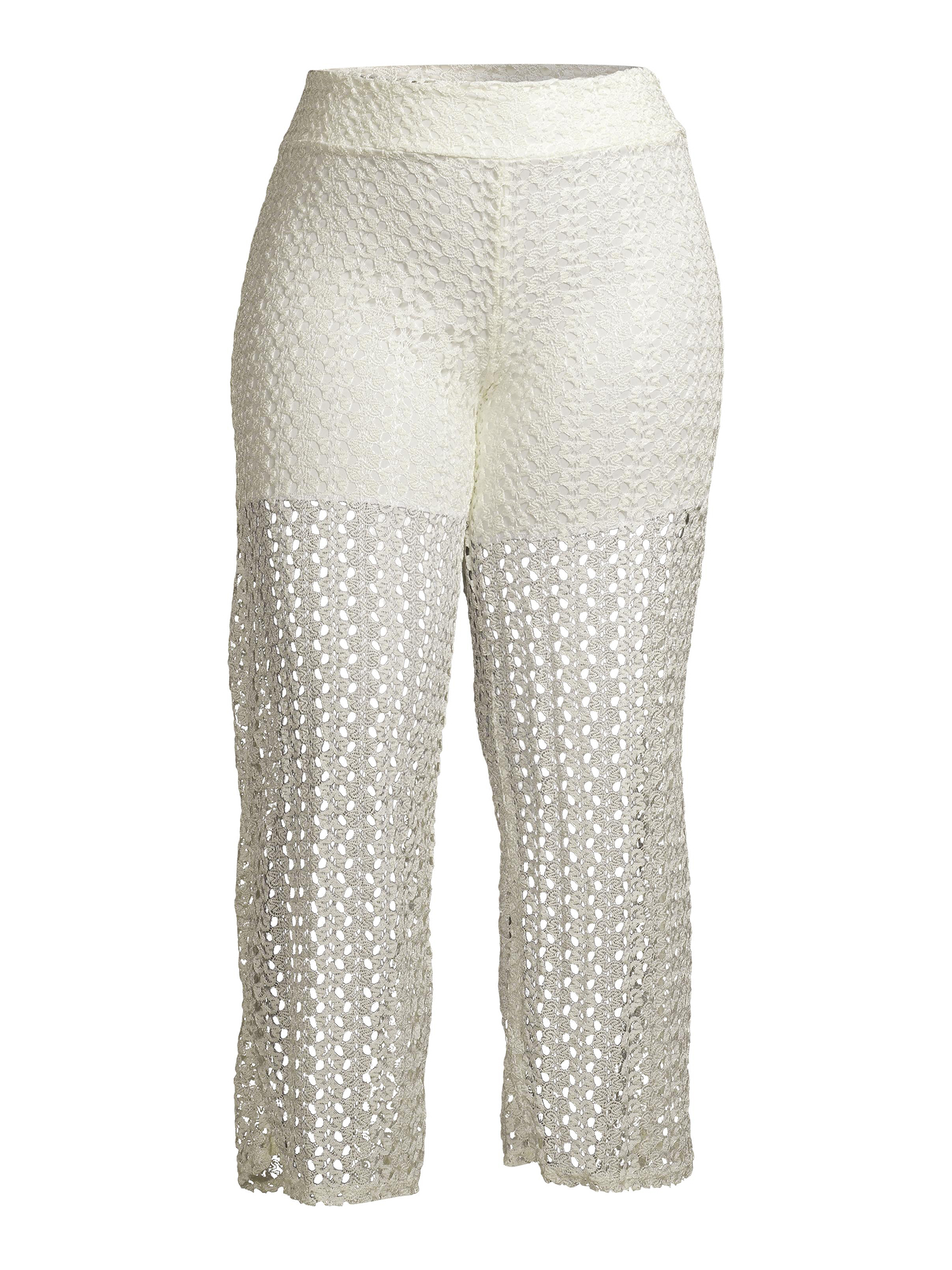 Ella Samani Women's Plus Size Wide Leg Lined Lace Pants