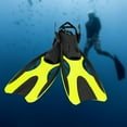 thumbnail image 6 of GARENDE Flippers Adjustable Lightweight Traveling Portable Silicone Swim Training Diving Yellow M, 6 of 9