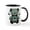 White/Black Inside, variant on CafePress - Batty Bear Green Mugs - 11 oz Ceramic Mug - Novelty Coffee Tea Cup