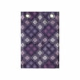 thumbnail image 1 of Folk Hanging Pocket Organizer, Abstract Traditional Ornament Violet Soft Tones Rhombuses Geometric Details, Printed Polyester Storage Bag with Pockets, 14" x 20", Purple and Multicolor, 1 of 2