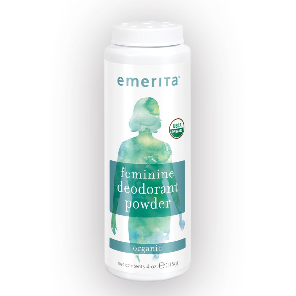 Emerita Feminine Deodorant Powder Stops Odor & Wetness of Thighs