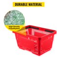thumbnail image 2 of VEVOR Shopping Basket Store Baskets 16.9" x 11.8" w/ Plastic Handle 12Pcs Red, 2 of 9
