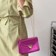 thumbnail image 3 of Bolsa De Hombro Bolso bandolera para mujer con diseño de cocodrilo, bandolera de PU, bandolera (rosa roja) Likrtyny Para Estrenar, 3 of 4