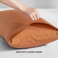 thumbnail image 3 of FLXXIE Ultra Soft Microfiber Pillowcases with Envelope Closure Set of 2 (Queen,Tan), 3 of 6