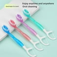 thumbnail image 3 of Disposable Toothbrushes with Toothpaste, 5-in-1 Tool(Mini Toothbrush & Floss & Tongue Scraper & Toothpick Set) With Bursting Bead–Portable Oral Care for Home&All In-One Oral Care on The Go U3P3, 3 of 7