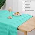 thumbnail image 3 of Clear PVC Tablecloth ;x; Oil-Proof Transparent Vinyl Table Cloth Rectangle Table Wipe Clean for Easy Maintenance Table Cover for Dining Picnic Camping Outdoor, 3 of 7