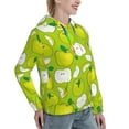 thumbnail image 6 of Kdxio Green Apple Print Womens Oversized Hoodies Sweatshirts Hooded Pullover Tops Sweaters Casual-XX-Large, 6 of 7