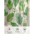 thumbnail image 6 of Sheer Curtains 108 Inches Long 2 Panels Set for Living Room, Green Leaves Semi Sheer Curtains for Windows, Spring Plants Rustic Vintage Botanical Voile Window Treatments Rod Pocket Curtain, 6 of 7