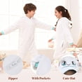 thumbnail image 4 of GOBWCOT Kids Onesie Pajamas Dragon Costume Children Animal Sleepwear Jumpsuit Cosplay for Boys and Girls, 4 of 8