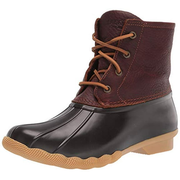 Pre-Owned Sperry Womens Saltwater Boots, Tan/Dark Brown, 6