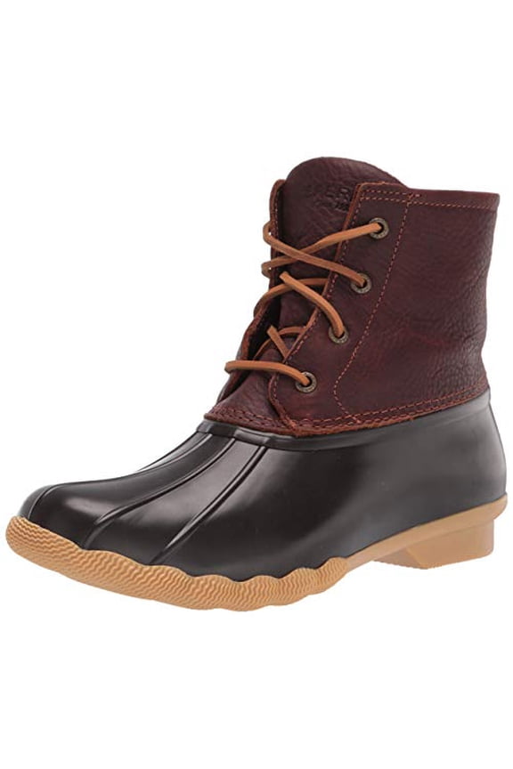 Pre-Owned Sperry Womens Saltwater Boots, Tan/Dark Brown, 6