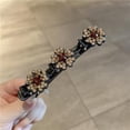 thumbnail image 1 of Fiudx Horquilla con Diamantes de Imitación, Elegante Pinza para El Flequillo, Accesorio Lateral de Acrílico Brillante, Solución Rápida para Cambiar de Peinado, Ideal para Fiestas, Bodas y Escuelas, A, 1 of 6