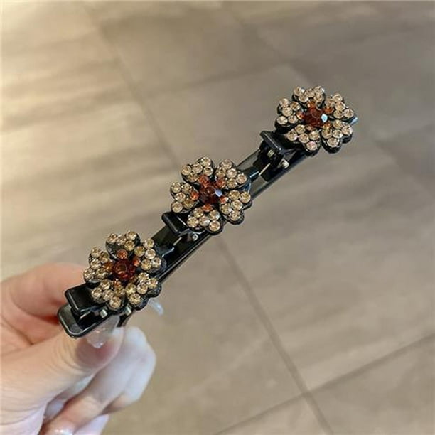 Pinzas para el cabello para mujeres, pinzas para peinar, pinzas para el cabello para niñas, horquillas con diamantes de imitación para el flequillo, horquillas para el cabello roto, artefactos para el