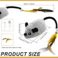 thumbnail image 3 of Blueek 2025 New Remote Control Interactive Mouse Toy for Cats, 4.3 Inch, Motorized and Rechargeable, Stimulating Self-Play Pet Toys,Gray, 3 of 5