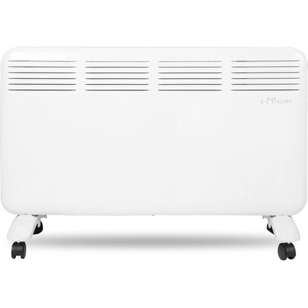 Electric Space Heater for Indoor Use, 1500W Freestanding Convection Panel Heater with Adjustable Thermostat, Portable Wall Heater for Bedroom, Bathroom, Energy Efficient, LED Digital Display