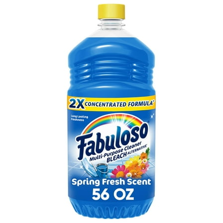 Fabuloso Multi-Purpose Cleaner, 2X Concentrated Formula, Spring Fresh Scent, 56 oz