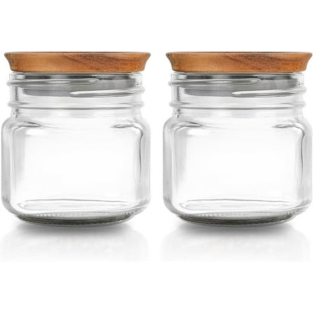 Regular Mouth Mason Jar 8 oz - (2 Pack)