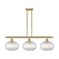thumbnail image 3 of Innovations Lighting - Ithaca - 3 Light Stem Hung Island In Industrial Style-10, 3 of 7