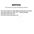 thumbnail image 2 of CMX Front Rear Disc Brake Caliper Rotors and Ceramic Pads Kit (10Pc) for Car Kia Forte Koup Forte5 2.0L KC8-101158C, 2 of 11
