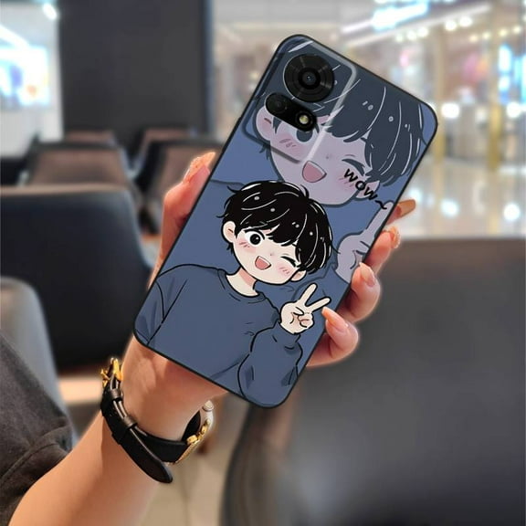 KDY-Phone Case For TCL 50LE/T510SPP, Back Cover Phone Pouch Cartoon Dirt-resistant Graffiti Full wrap Cute Waterproof Durable Fashion Design Anti-knock Shockproof Couple Soft case TPU