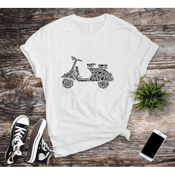 Vespa Scooter Shirt, Scooter Rider T-Shirt, Vespa Scooter Tshirt, Classic Italian Vespa Shirt, Vespa Clup Shirt, Scooter Tee Shirt