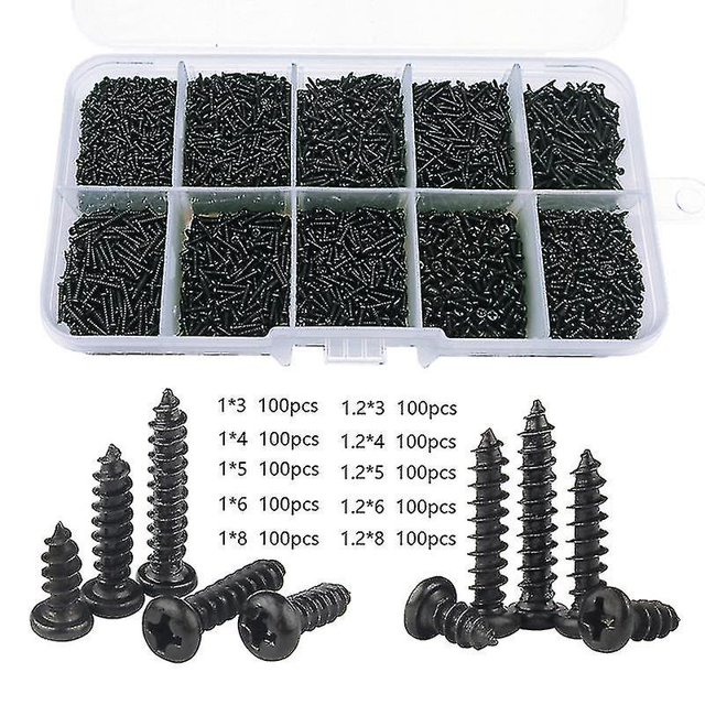 Juego de tornillos autorroscantes para pared pequeña