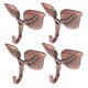 thumbnail image 5 of OULII 4Jgo Gancho Múltiple De Hierro Marrón Hoja Para Colgar Ropa Y Accesorios En Pared, 5 of 7