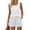 White, variant on 2 Piece Short Sets for Women Summer Vacation Outfits Sleeveless Tank Tops and Drawstring Shorts Set Beach Clothes,White (S)