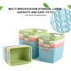 thumbnail image 3 of Yuarrent Caja de plástico duradera - Organizador de almacenamiento apilable para habitación o dormitorio Ahorre espacio cuando no esté en la Almacenamiento y organización del hogar café L, 3 of 6