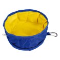 thumbnail image 1 of Foldable Water Bowl Dog, Practical Waterproof Collapsible Dog Bowls Widely Used Zipper Design  For Camping Blue, 1 of 8