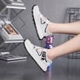 thumbnail image 5 of CHICVOMEY Women's Sneakers Platform Casual Sneakers - Crossover Velcro Straps Slip-On Walking Shoes with Arch Support - Breathable Non-Slip Retro Fashion Sneakers for Daily Travel, 5 of 6