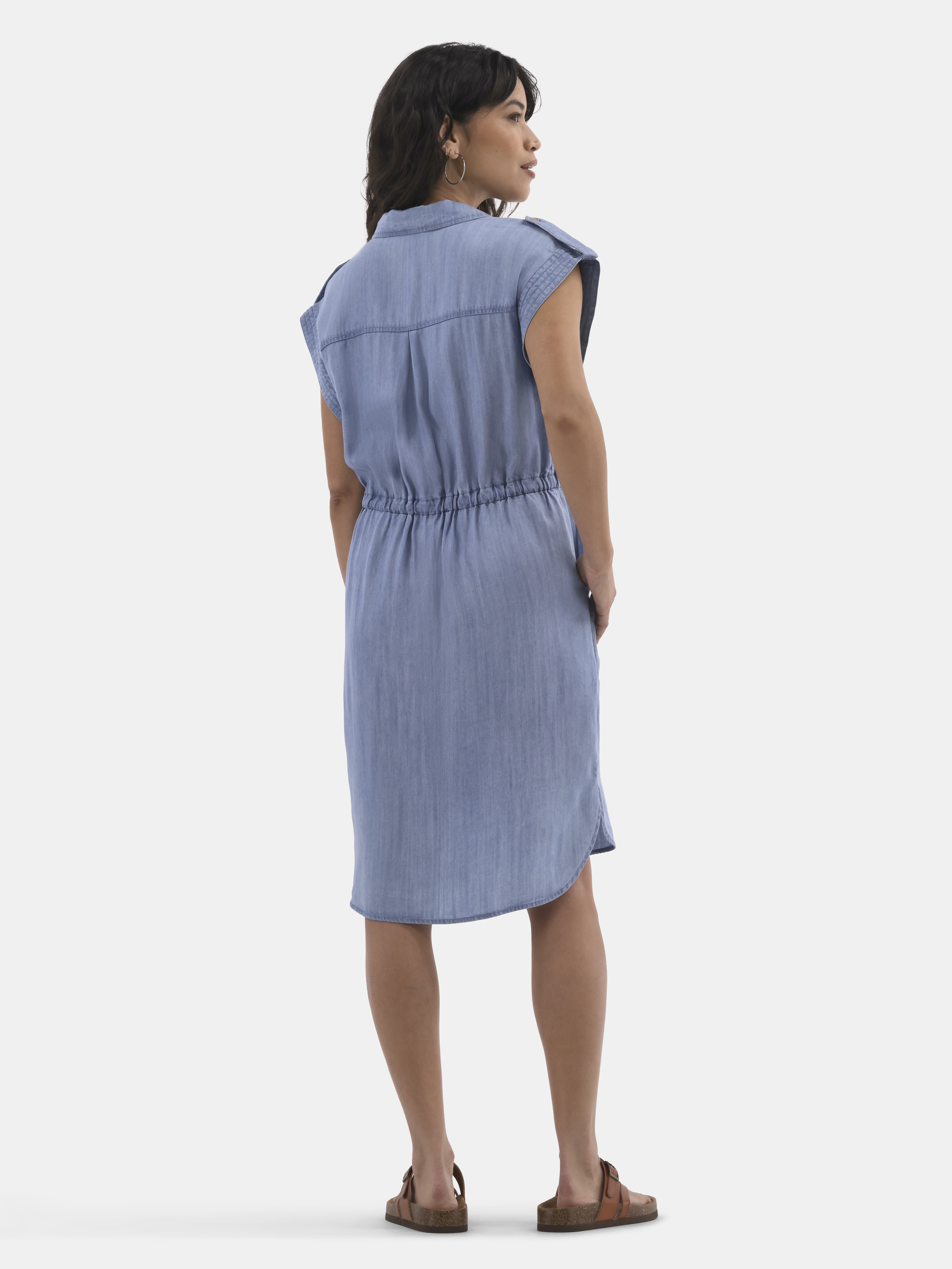 Time and Tru Women's Utility Shirt Dress, Sizes XS-XXXL