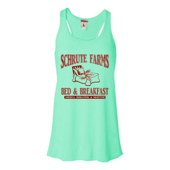 Womens Room Themes Schrute Farms Bed & Breakfast Flowy Racerback Tank Top T-Shirt