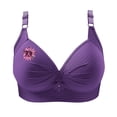 thumbnail image 3 of Wiyuqeen Bras for Women No Underwire Pink Ribbon Supportive Everyday Bras Plus Size Full Coverage Push Up Bralettes, 3 of 5