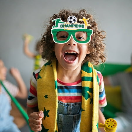 

Mittory 2022 World Cup Glasses Decoration Photo Props Football World Cup Fans Supplies Party Glasses