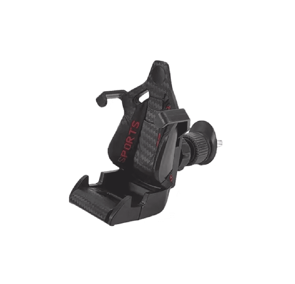 Soporte De Celular Para Carro Diseño De Asiento De Carreras negro rojo