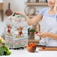 thumbnail image 3 of HELLHERO Top Handle Blender Dust Cover with Easter Highland Cow & Handle 15.94"H x 9.45"L x 7.28"W, 3 of 6