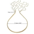 thumbnail image 4 of 1 Pc Diadema de flecos de tres filas de strass para mujeres y niñas en tono dorado, 4 of 6