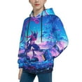 thumbnail image 4 of Youth Rare Greninja Hoodies 3D Print Pullover Hooded Sweatshirt With Pocket For Boys Girls Teen Large, 4 of 8