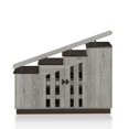 thumbnail image 2 of Furniture of America Garner Rustic 9-shelf Storage Shoe Cabinet by  Vintage Grey Reclaimed Light Wood, 2 of 5